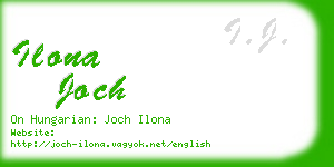 ilona joch business card